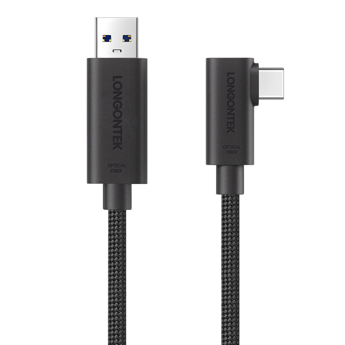 光纤USB3.2 A转C弯头编网线 LGK-U3212