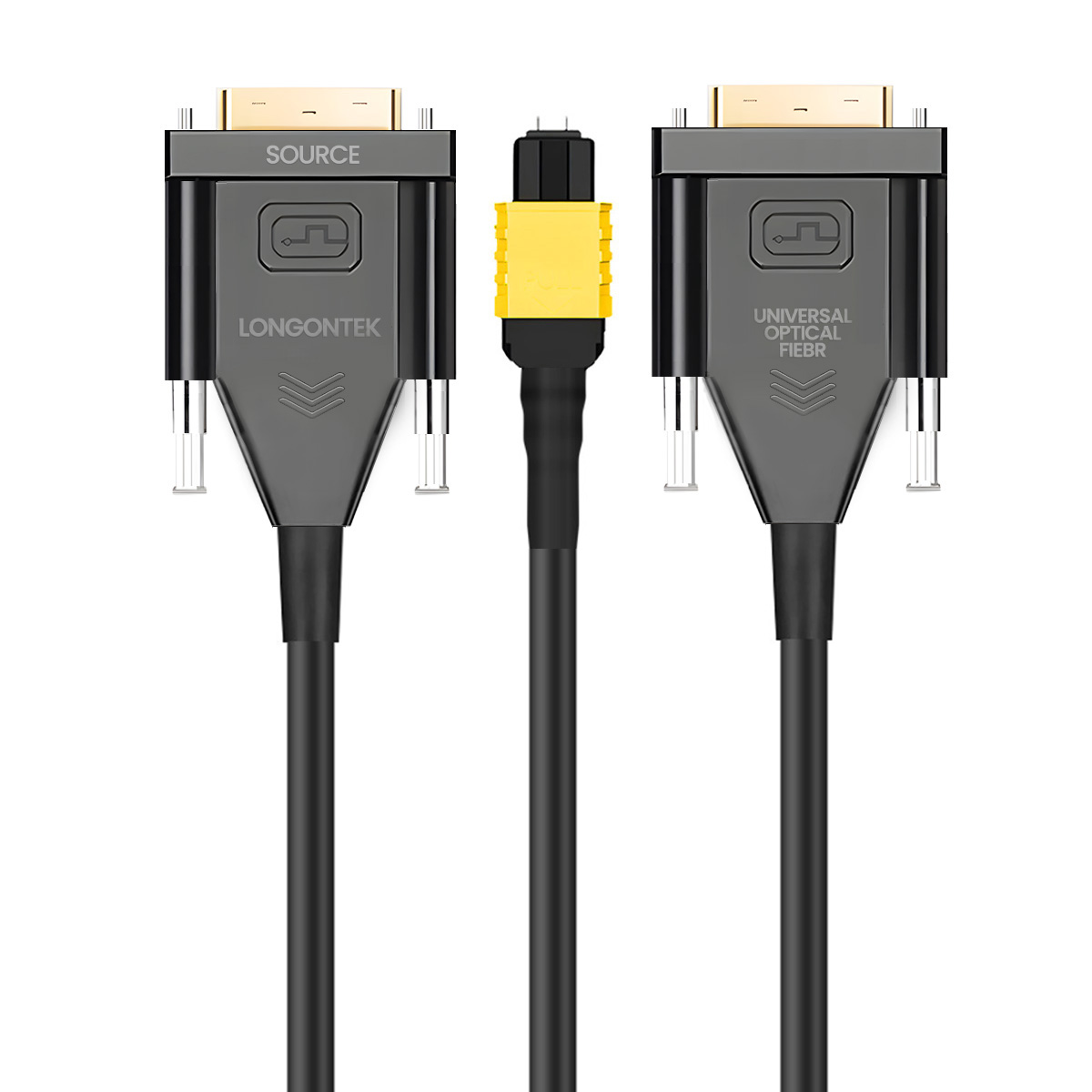 铠装纯光纤DVI线MPO分体版 LGK-DV02